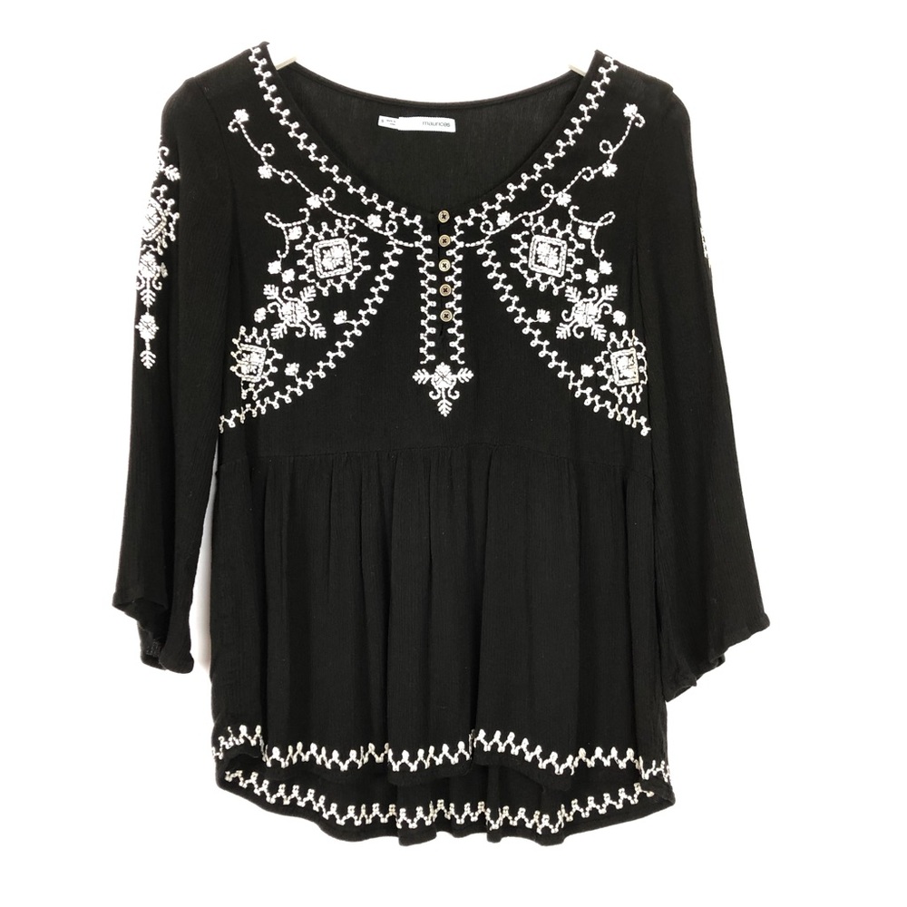 Maurice’s | Blouse with Embroidered Detail | S